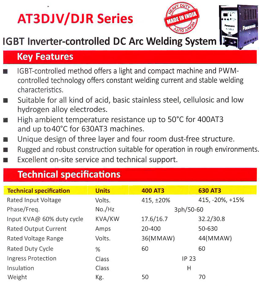 panasonic AT3DJV series