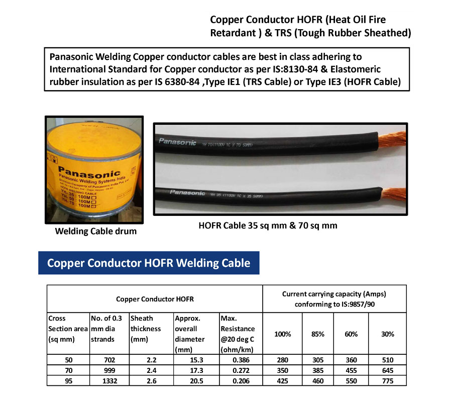 HOFR weldig cable